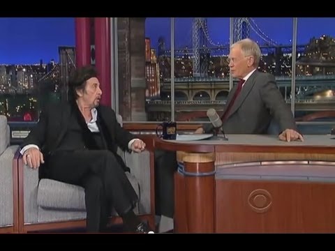 Kevin Spacey impersonates Al Pacino in front of Al Pacino - Letterman