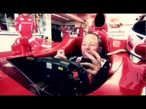 Martin Brundle drives Ferrari F10 around Fiorano