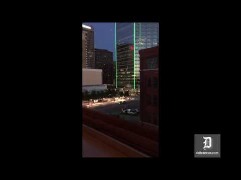 Eyewitness video of downtown Dallas shooting