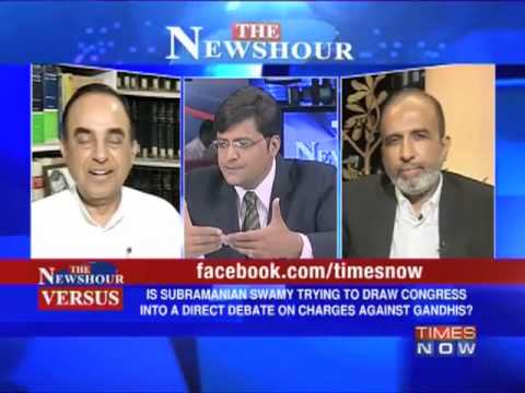 Subramanian Swamy vs Arnab Goswami, Sanjay Jha debate over Rahul, Sonia fraud on Times Now