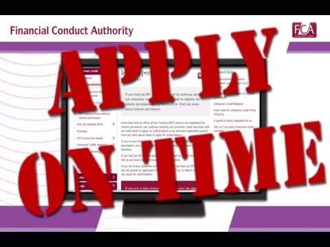 Apply for consumer credit authorisation - Financial Conduct Authority