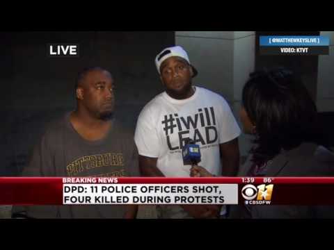 Mark Hughes, man Dallas PD called shooting suspect, speaks to media