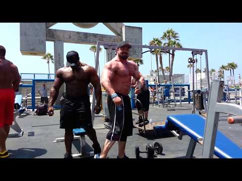 SUPERMUTANTS Rich Piana, Gabe Moen, Ron Partlow & Renaldo Gairy take over The Muscle Beach Pit