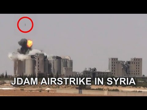 Coalition JDAM airstrike on a ISIS position in northern Syria (Manbij, east of Aleppo)