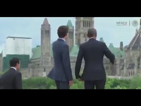 Ignoran y no pelan a Peña Nieto Primer ministro de Canada y Barack Obama