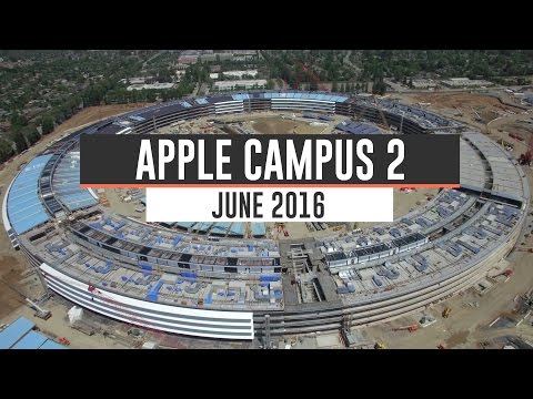 APPLE CAMPUS 2: June 2016 Construction Update 4K