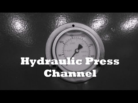 Hydraulic press channel trailer