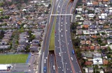 An artist impression of the "long tunnel" option chosen by the Victorian government as part of its Western Distributor ...