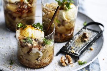 Maple, apple and walnut pots.