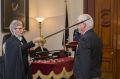 Victorian Governor Linda Dessau admits Dr Iain Nicolson as a Knight of the Order of St John for his services  as a volunteer.