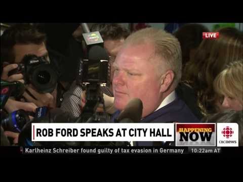 Toronto mayor Rob Ford says he gets enough pussy to eat at home