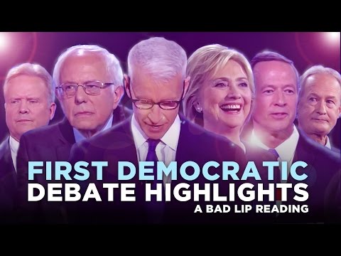 “FIRST DEMOCRATIC DEBATE HIGHLIGHTS: 2015” —- A Bad Lip Reading of the First Democratic Debate