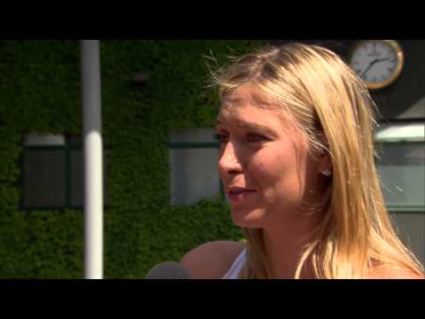 Maria Sharapova interviews for the job of Wimbledon Champion