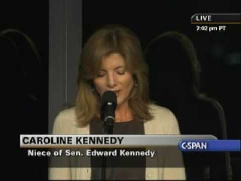 Edward Kennedy Memorial Service - Caroline Kennedy