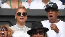 Jay Z & Beyonce -- Cheering On The Champ At Wimbledon (PHOTO)