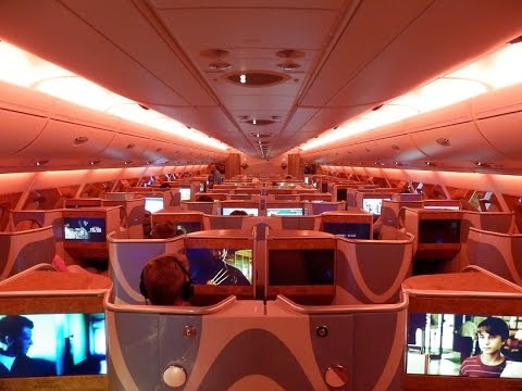 Emirates A380 business class Dubai to Sydney