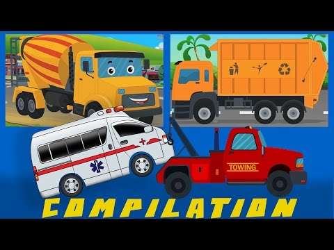 COMPILATION | Cars And Heavy Vehicles | kids videos