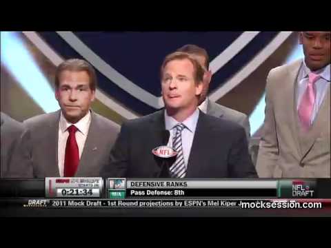 Roger Goodell booed at NFL draft