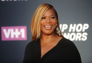 Queen Latifah attends the arrivals at VH1's Hip Hop Honors at David Geffen Hall at Lincoln Center on Monday, July 11, 2016, in New York.