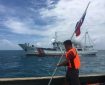 Filipino protester at sea