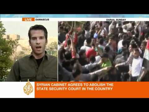 Al Jazeera's Cal Perry speaks about the emergency law in Syria