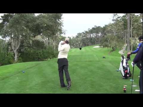 Geoff Ogilvy 2013 Pebble Beach Spyglass also Slow Motion 60fps