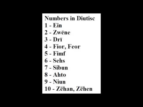 Learning Old High German (Diutisc): Numbers: 1-10