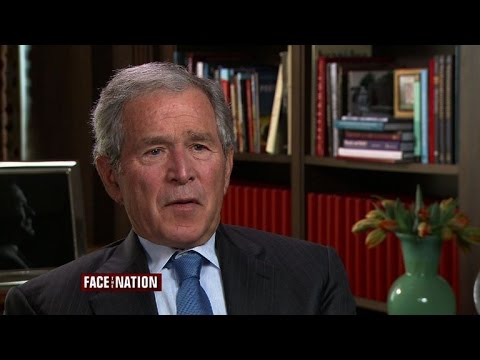 George W. Bush discusses his father, Jeb in 2016, and the Iraq War