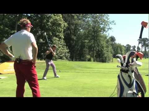 Trick Shot Challenge with Ian Poulter and World Trick Shot Champion Geoff Swain