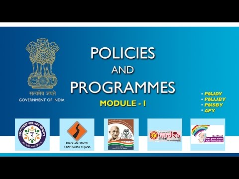 Policies and Programmes of Government of India, Module -1