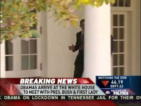 Obama Steps into the Oval Office for the First Time 11/10/08