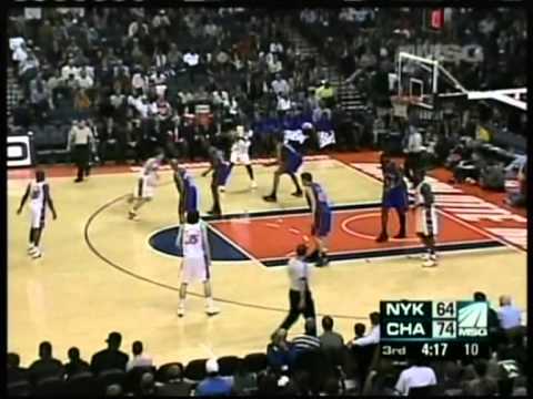 Gerald Wallace 42 pts,8 reb, season 2007 bobcats vs knicks