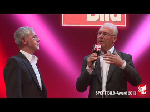 Franz-Beckenbauer-Laudatio für Gerd Müller - Highlight des SPORT BILD-Awards 2013