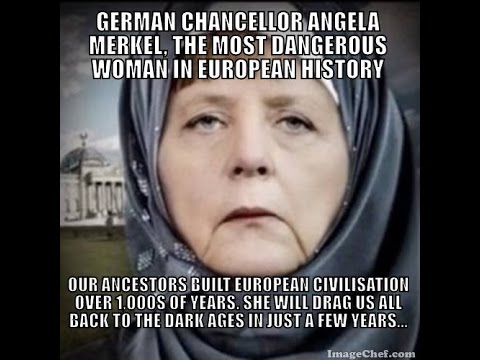 German Chancellor Has Lost Control In Germany, Demonstrators Beat Muslims Asses