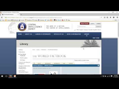 Using the CIA World Factbook