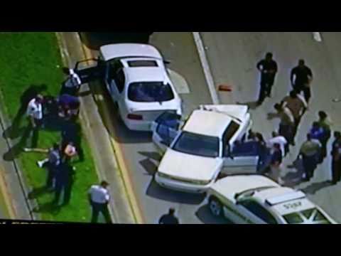 Hialeah Miami High Speed car chase   9/22/2010