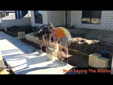 How to lay limestone blocks