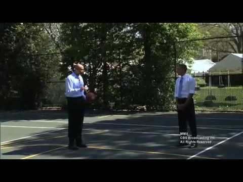 President Obama Plays HORSE with CBS' Clark Kellogg