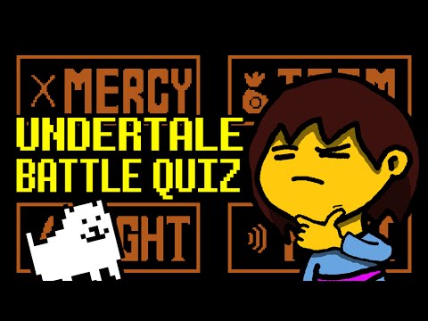 Undertale Interactive Quiz - Battles