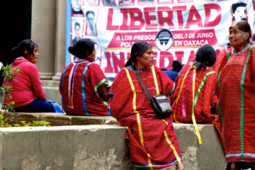 The protests in the zocalo - Learning about Indigenous Culture in Oaxaca, Mexico - 2015. Photo by Cordelia Persen on Flickr.