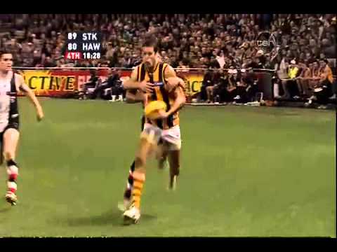 Clinton Jones runs Down Buddy Franklin | St Kilda Vs Hawthorn