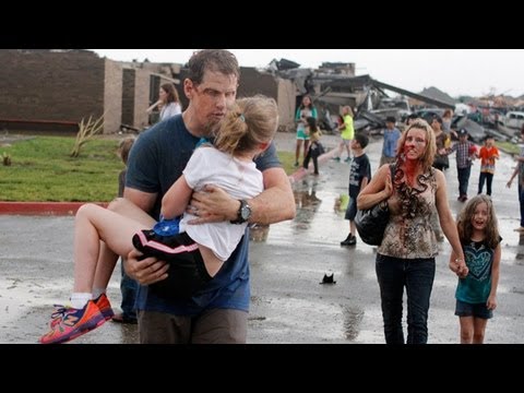 Oklahoma tornado: elementary school moments after tornado struck