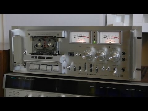 Vintage Pioneer CT-F1000 Stereo cassette deck Review & Demo