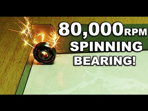 High Speed Bearing Spinning (80,000+ Rpm) !