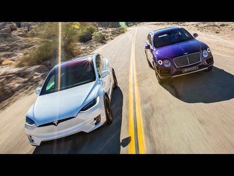 2017 Bentley Bentayga vs. 2016 Tesla Model X P90D Ludicrous - Head 2 Head Ep. 76