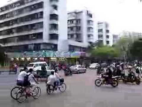 Traffic in Shantou, Guangdong Province, China