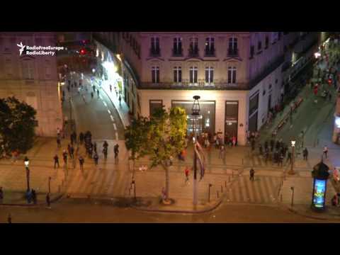 Portugese Celebrate Euro Title In Lisbon, French Police Intervene In Paris