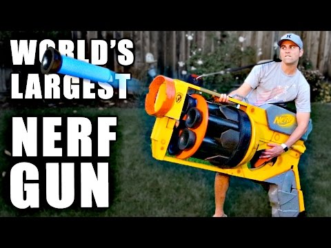 World's LARGEST NERF GUN!!