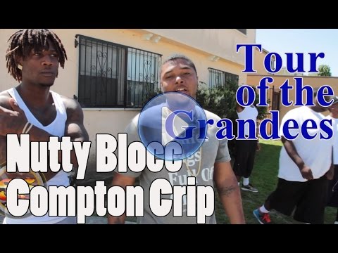 Nutty Blocc Compton Crip tour in the Grandees section with Bay Locc & Hacc 3