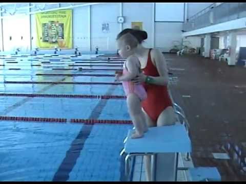 Baby Swimming  (Arabel - 1 year and 9 months old swimming in the Aura Centre).